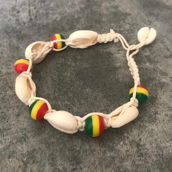 Rasta Style Seashell 🐚 Anklet - Picture 6 of 7